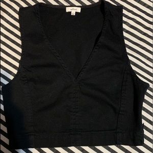 Wilfred denim crop top